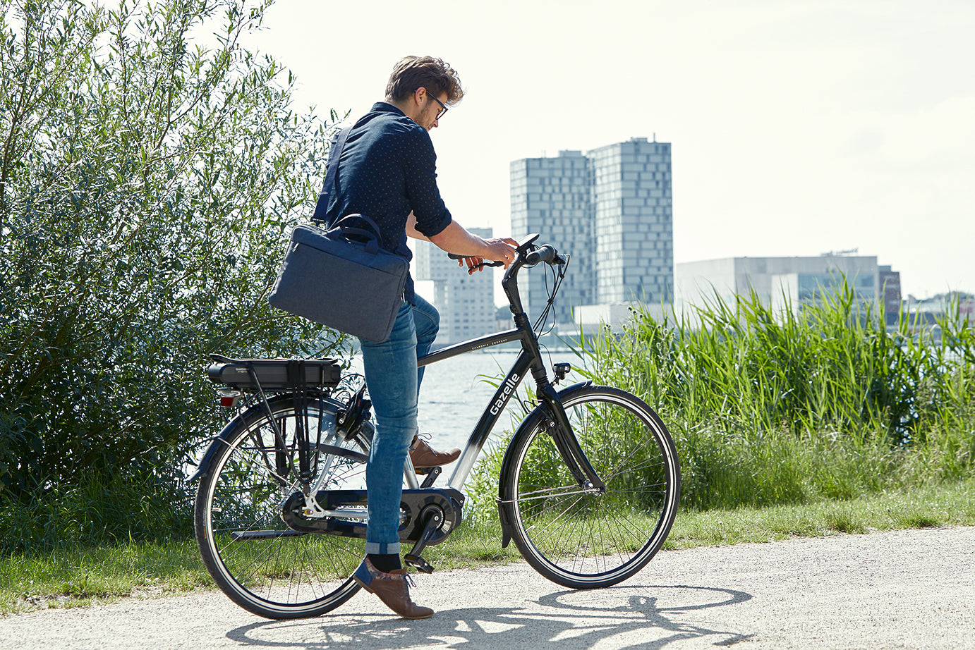 De elektrische Gazelle fietsen van 2017