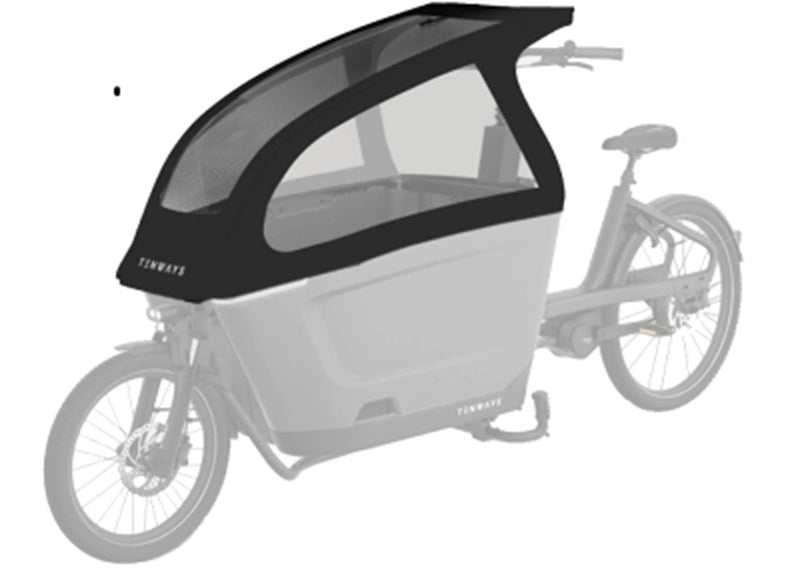 Tenways Cargo One Regenhuif Zwart