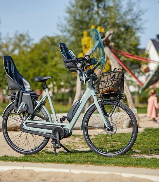 Gazelle elektrische moederfiets met kinderzitjes