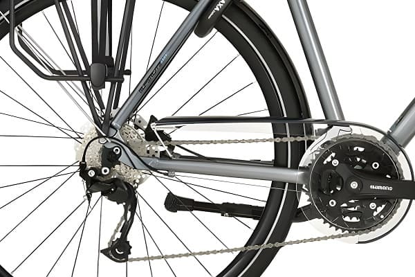 Hybride fiets met derailleur