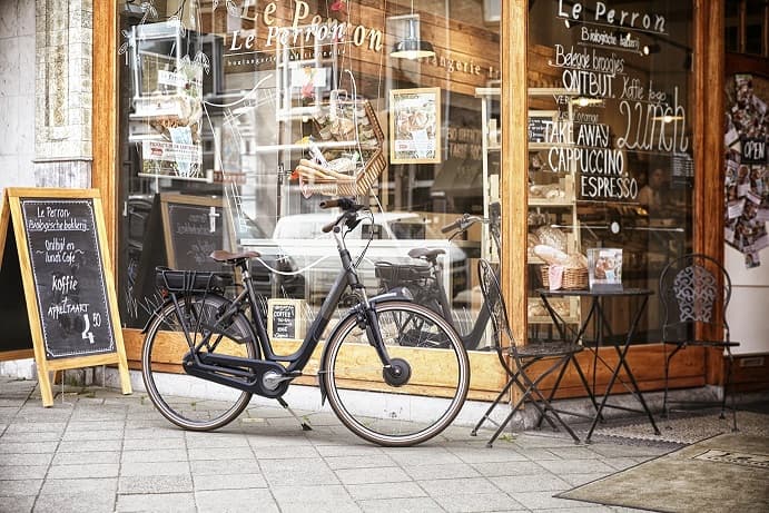 Elektrische fiets met lage instap